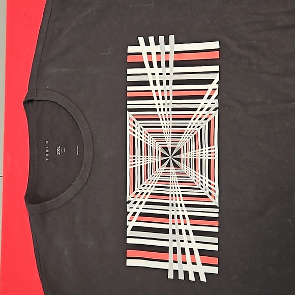 TESLA graphic print tee logi on back 2XL EUC promo swag Nikolai electric unisex - Picture 8 of 8